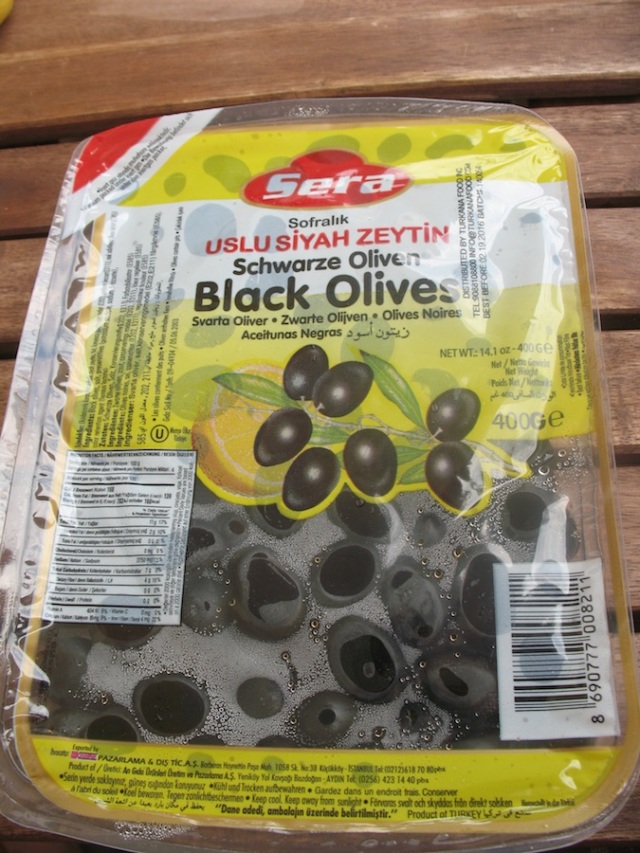 Table olives, product of Turkey